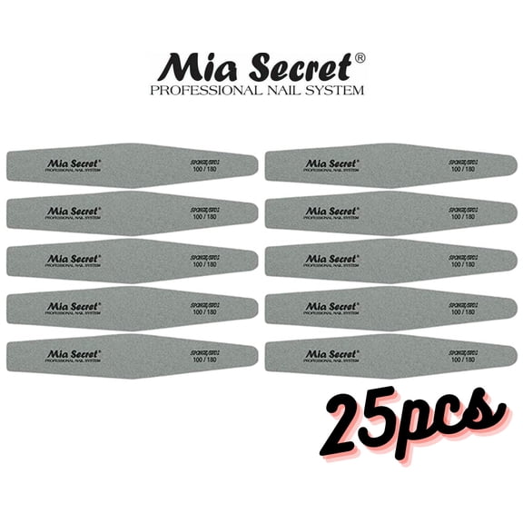Mia Secret - NAIL FILE - SPONGE DIAMOND #100/180 (SPD1) x 25
