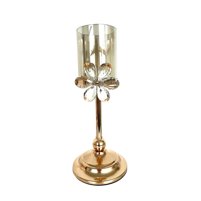 Candelabro de flores, candelabro de pilar, elegante, centro de mesa, regalo de inauguración de la casa para el dormitorio 12 cm x 31 cm