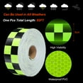 thumbnail image 3 of Uxcell Reflective Tape, Waterproof Self Adhesive High Visibility Caution Warning Safety Tape Green/Black, 3 of 7