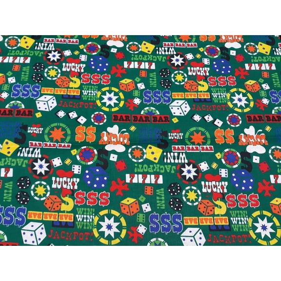 Poker Cotton Fabric (1 yard)