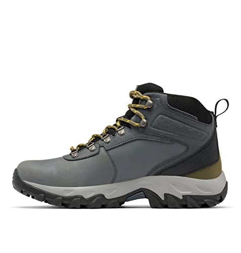 Columbia Men's Newton Ridge Plus II Waterproof Hiking Boot Shoe, Graphite/Black, 16
