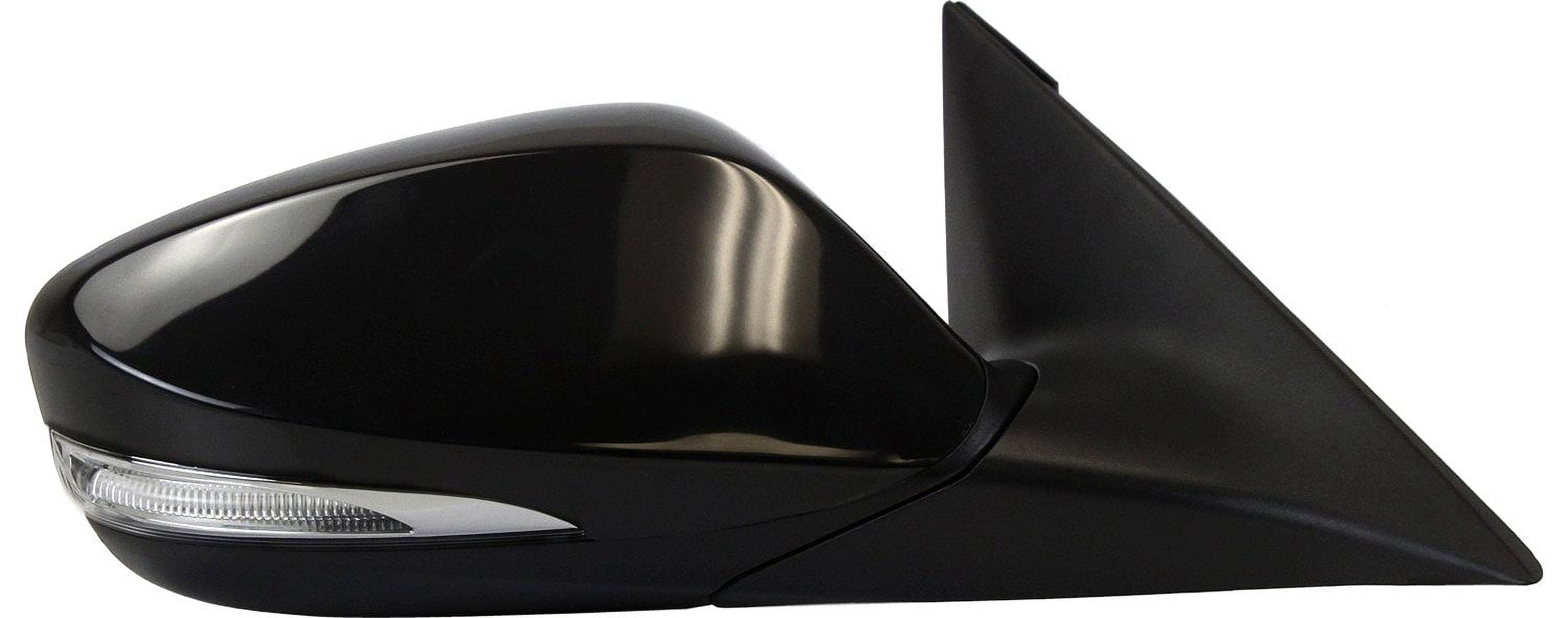 Mirror Compatible With 2012-2016 Hyundai Veloster Right Passenger Side Heated In-housing Signal Light Paintable Kool-Vue