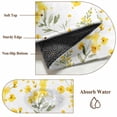 thumbnail image 5 of Yellow Flowers Area Rugs 5x7 ft Watercolor Plant Countryside Washable Rug Non Slip Indoor Carpet Absorbent Floor Mat for Living Room Bedroom Dining Room, 5 of 9