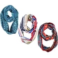 thumbnail image 3 of Womens Fashion Bohemian Sheer Infinity scarves Circle Scarf Loops, 3 of 10