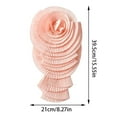 thumbnail image 3 of Oversized Flower Pin for Dress and Shirt Embellishment Pleated Big Floral Brooch Decoration Corsage for Costume Parties, 3 of 9