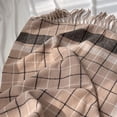 thumbnail image 4 of Yuanlong Winter Scarves Clearance Classic Checkered Thick Fringe Warm Shawl Wraps For Cold Weather Capes Scraf One Size, 4 of 6