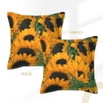 thumbnail image 3 of Bingfone Decorative Pillow Covers 18"X18" Sunflowers 7 Couch Pillow Cases Modern Farmhouse Covers For Couch Sofa Bed, 3 of 9