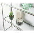 thumbnail image 7 of Kate and Laurel Ciel Tiered Wall Shelf, Silver 20x30, 7 of 7