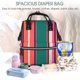 thumbnail image 5 of Fotbe Vertical Stripes Mochila Maternidad - Lona de Sarga Impermeable, Mochila de Pañales de Gran Capacidad con Múltiples Bolsillos y Correas Ajustables, 5 of 6