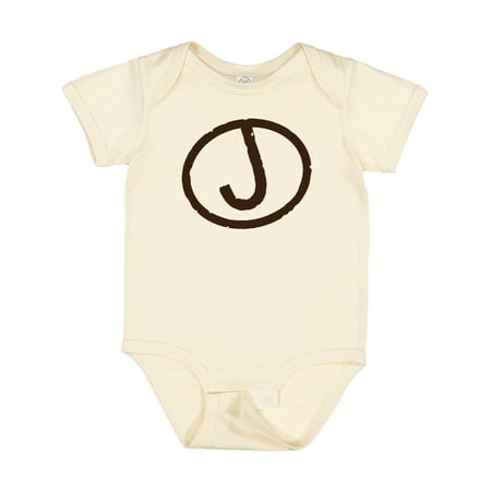 

Inktastic Branding Iron Letter J Monogram Gift Baby Boy or Baby Girl Bodysuit
