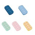 thumbnail image 4 of xinxixnxx Silicone Ice Cube Tray 8 Grids Pub Blocks Maker Reusable Refrigerator Mold Press Type Square Shape Mould Home Wedding Sky blue, 4 of 6
