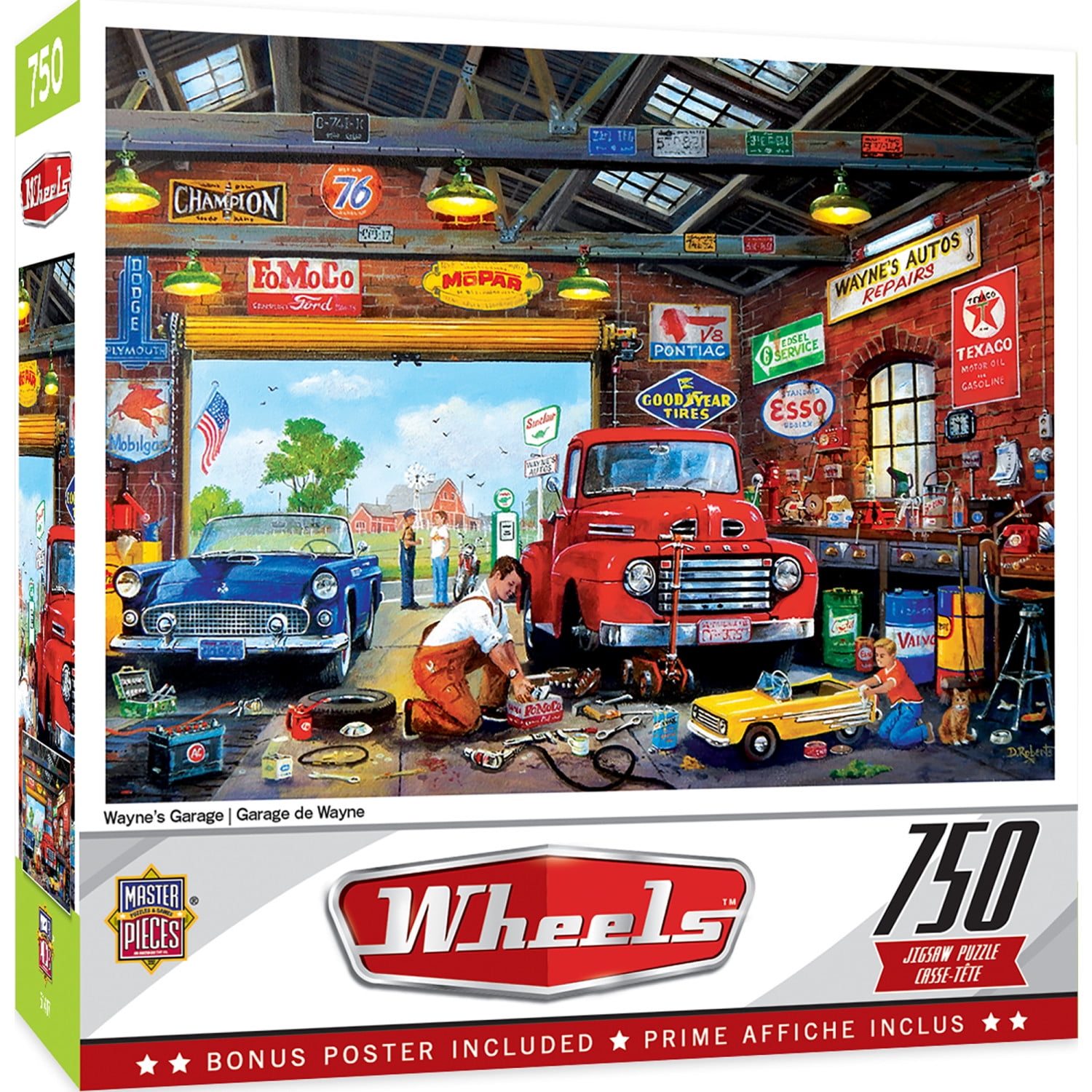 MasterPieces Wheels - Wayne's Garage - 750 Piece Jigsaw Puzzle