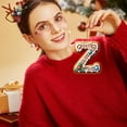 thumbnail image 2 of 26 Alphabet Ornaments For Christmas Tree Candy Cane Initial Letter Pendant With Berries Pattern Mini Monogram Hanging Decorations For Christmas Gifts DIY Decor, 2 of 5