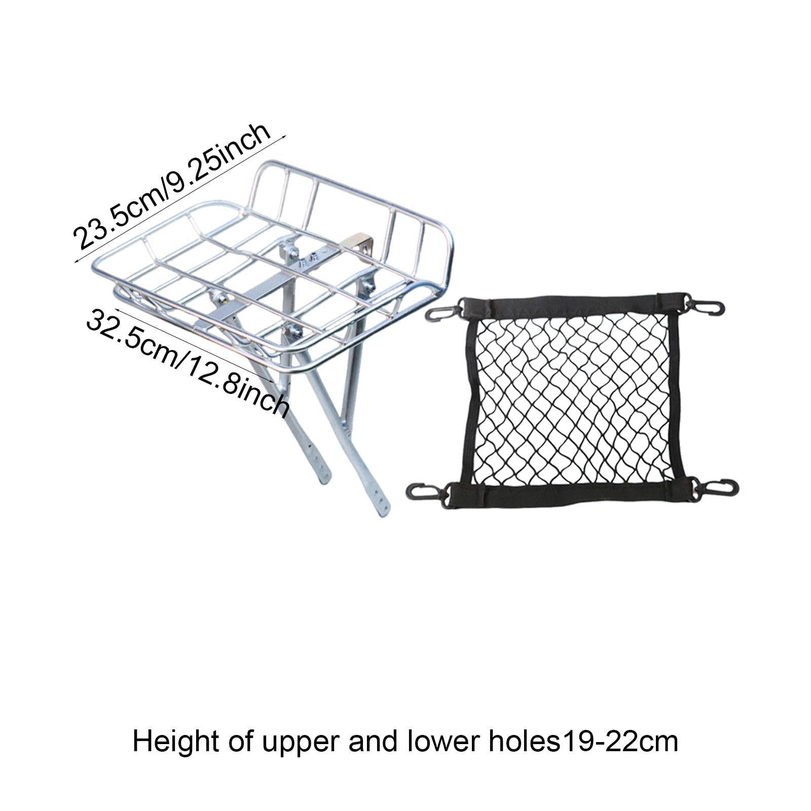 Bicycle Front Cargo Rack Bike Basket Carrier Aluminum Alloy Lightweight for Daily Commuting and Leisure Rides