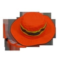 thumbnail image 1 of Petra Roc ORH-FB-S-M High Vis Ranger Style Full Brimmed Hats Contrast Binding & Silver Reflective Tape, Orange & Lime - Small & Medium, 1 of 1
