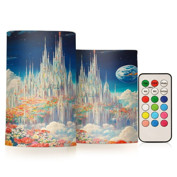 BZSMCE Flameless Candles LED Lights Celestial Dreams Creativity Battery Candles