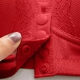 thumbnail image 7 of Bras for Women,Lace Pattern Front Buckle Non Underwire Bra Solid Color Comfortable Tank Top for Daily Wear,Sports Bras for Women,Red,38, 7 of 7