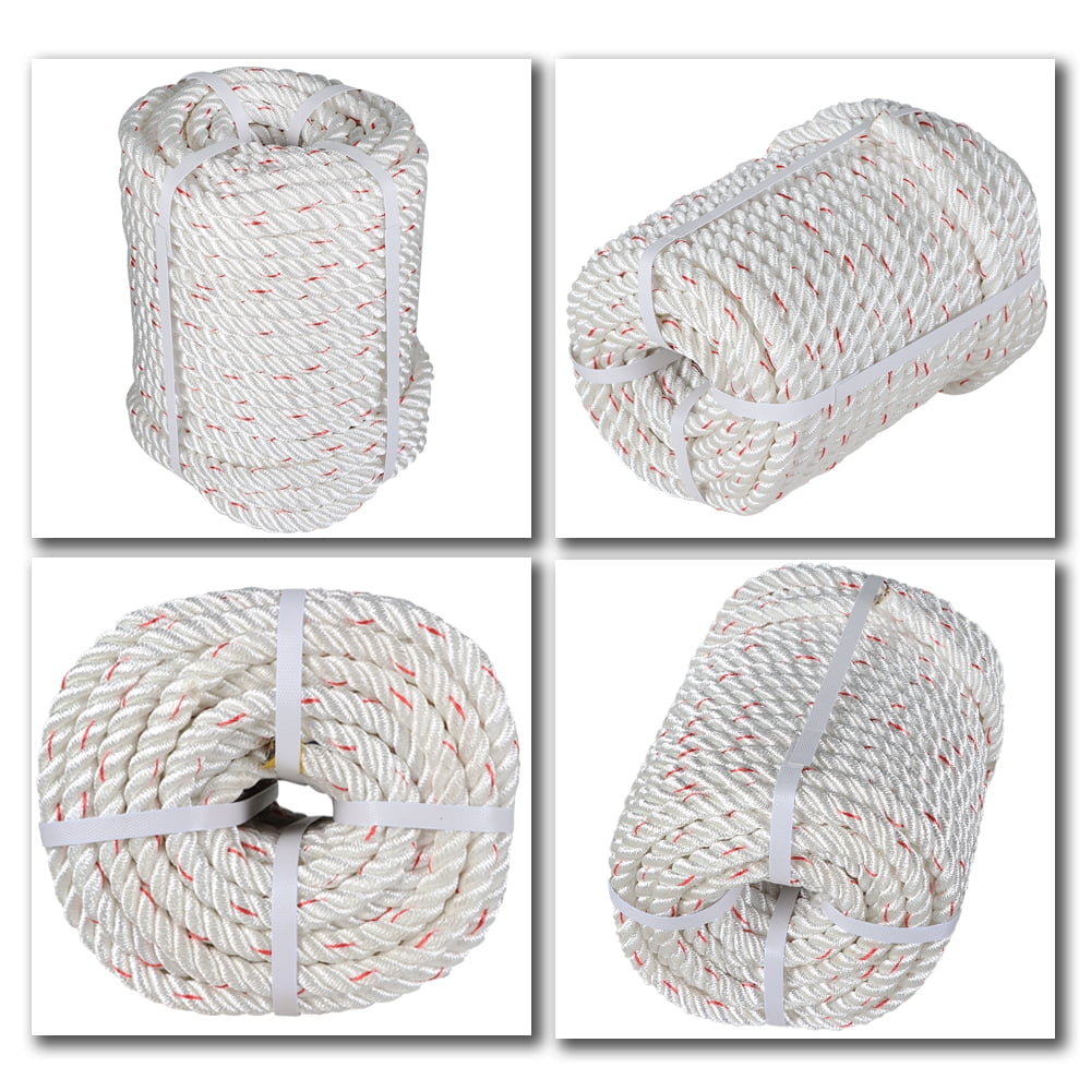 Waltyotur 5/8 x150 Arborist Bull Rope Tree Rigging Line Utility Durable Rope Polyester