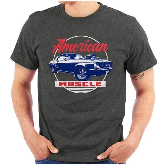 Classic Vintage American Muscle Car Men's Graphic T Shirt Tees Brisco Brands S