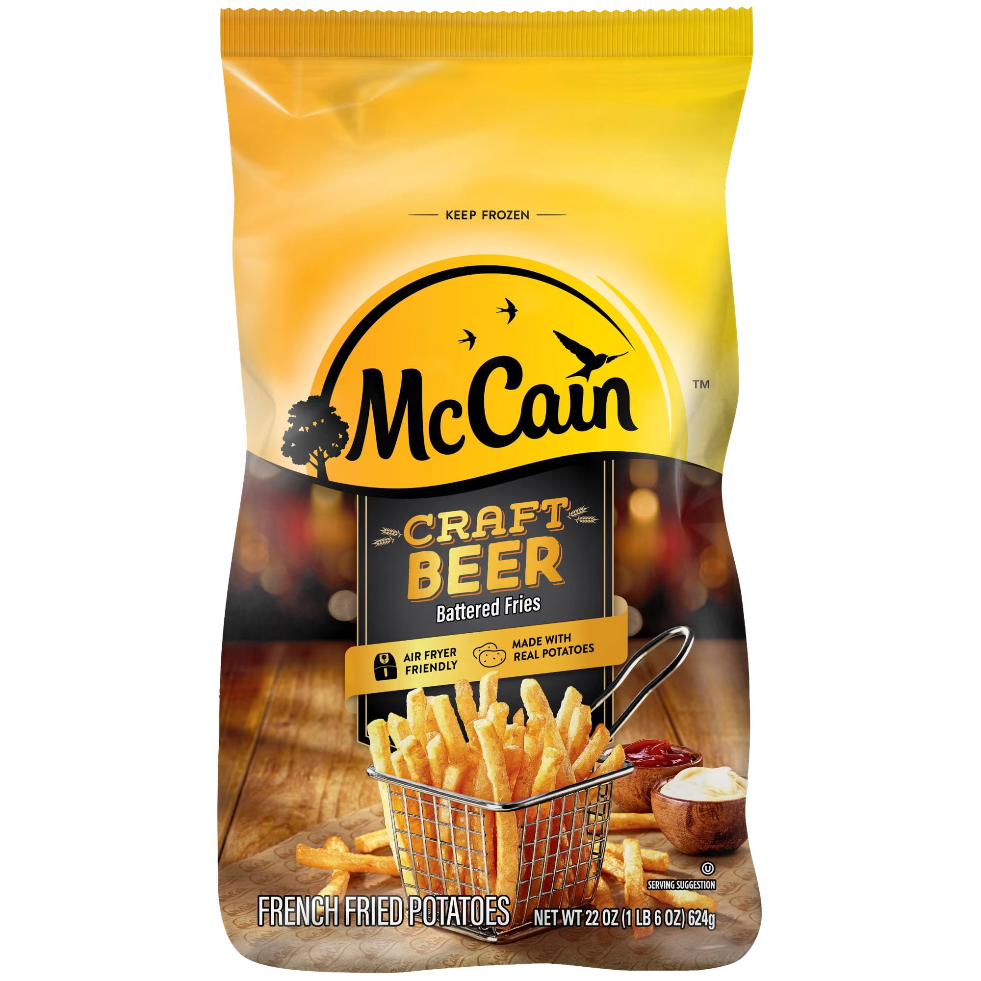 McCain Craft Beer Battered Fries, 22 OZ (Frozen Potatoes)