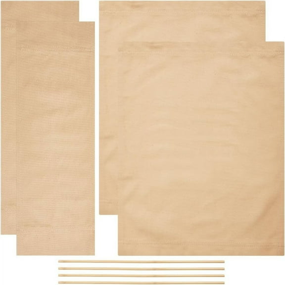 2 Sets Directors Chair Covers Canvas Replacement Portable Makeup Artist Chair Seat Cover Fabric Khaki Folding Chairs Canvas Cloth for Garden Outdoors Accessories