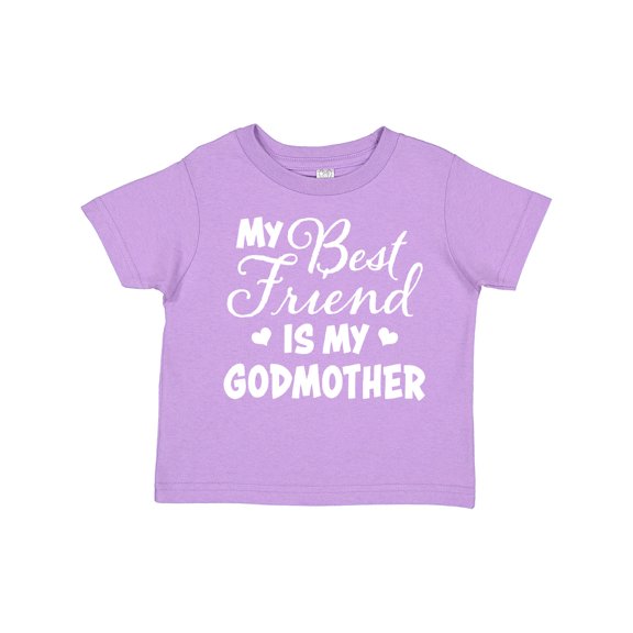 Inktastic My Best Friend is My Godmother with Hearts Boys or Girls Toddler T-Shirt