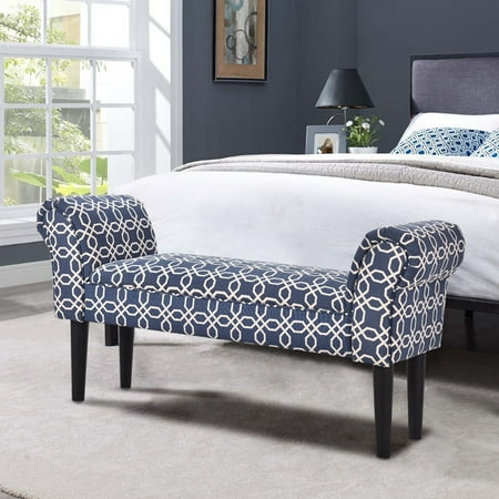 Costway Upholstered Armed Bed Benches For Entryway Hallway End Costway Upholstered Armed Bed Benches For Entryway Hallway End Bench Chair