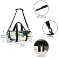 thumbnail image 5 of Whale Travel Bag Sports Bag Large Capacity Interior Zipper Pocket Dance Bag for Men and Women - Size 17.7 Inches, 5 of 6
