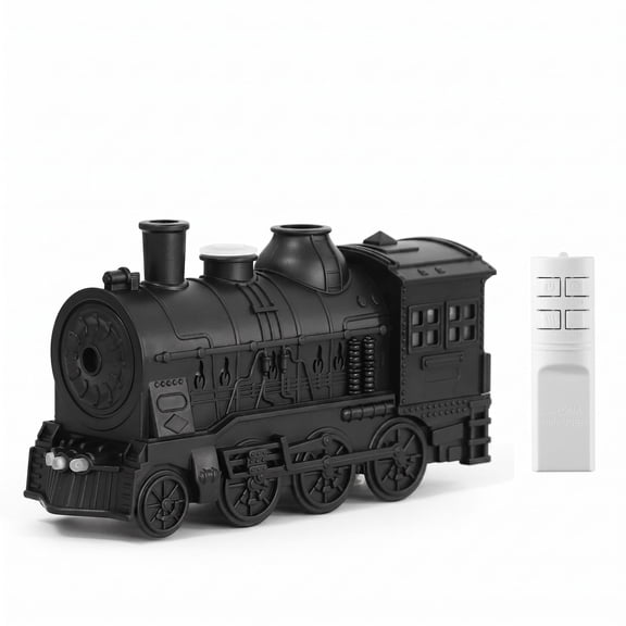 Diffuserlove Train Diffuser 300ML Essential Oil Diffuser Cool Mist Humidifier Aroma Diffuser with Night Light for Bedroom Desk Black
