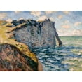 thumbnail image 2 of Monet, Claude 18x15 Gold Ornate Wood Framed with Double Matting Museum Art Print Titled - The Cliff of Aval-Etretat 1885, 2 of 4