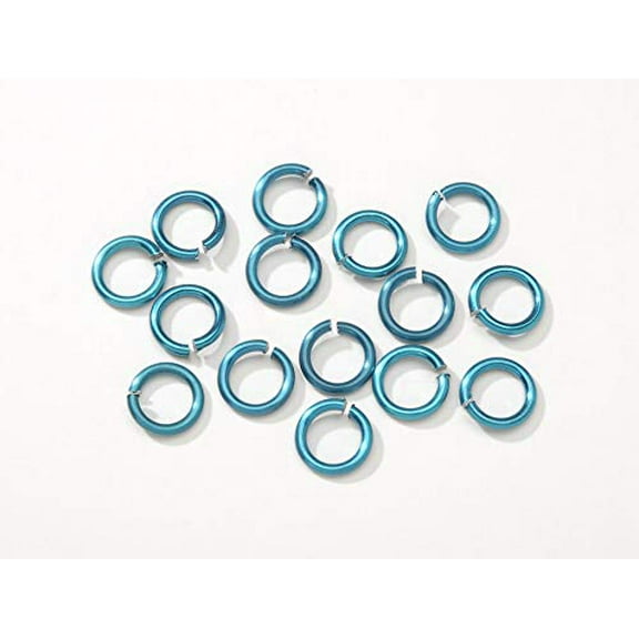 Chain Maille Aluminum Jump Rings - Aqua - 10Mm
