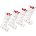 thumbnail image 1 of 4 Pack White Christmas Stockings, 1 of 4