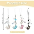 thumbnail image 2 of 4Pcs Fish Star Beaded Phone Straps Decorative Cute Phone Lanyards Lucky Fish Star Cellphone Charms Accessories for Women DIY Cellphone Keys Bags Decoration Craft Colorful, 2 of 5