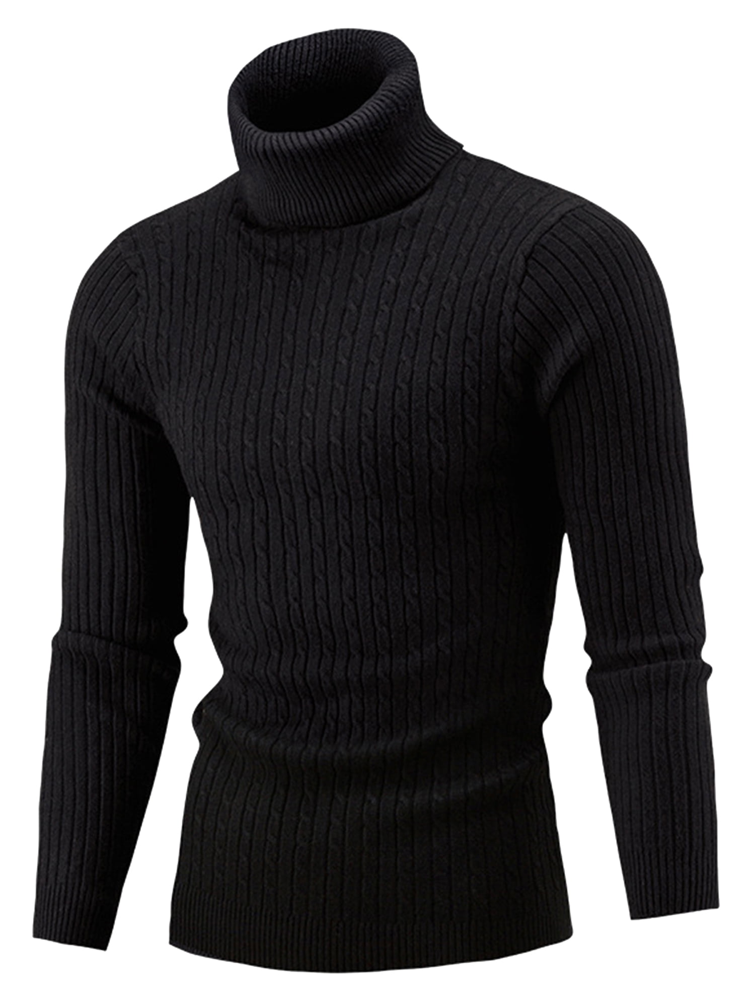 Mens Black Turtleneck Sweater