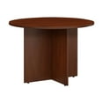 thumbnail image 1 of 42W Round Conference Table with Wood Base in Hansen Cherry - Engineered Wood, 1 of 5