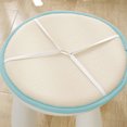 thumbnail image 4 of Beautynvta Chair Cushion, Round Thickened Seat Cushion, Non Slip Stool Cushions with Elastic Ties for Home Office Outdoor Seats, 13.78'', Light Blue, 4 of 4