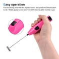 thumbnail image 6 of Uxcell Electric Tumbler Stirrer, Handheld Mini Mixer Battery Operated Stirring Mixing Pink, 2pack, 6 of 6
