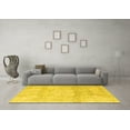 thumbnail image 3 of Ahgly Company Machine Washable Indoor Rectangle Persian Yellow Traditional Area Rugs, 5' x 7', 3 of 4