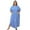 W1681-P-8776-1-Blue, variant on Edolynsa Womens Casual Short Sleeve Side Split Button Down Long Kimonos Cardigans Swimsuit Cover Ups Summer Beach Dress