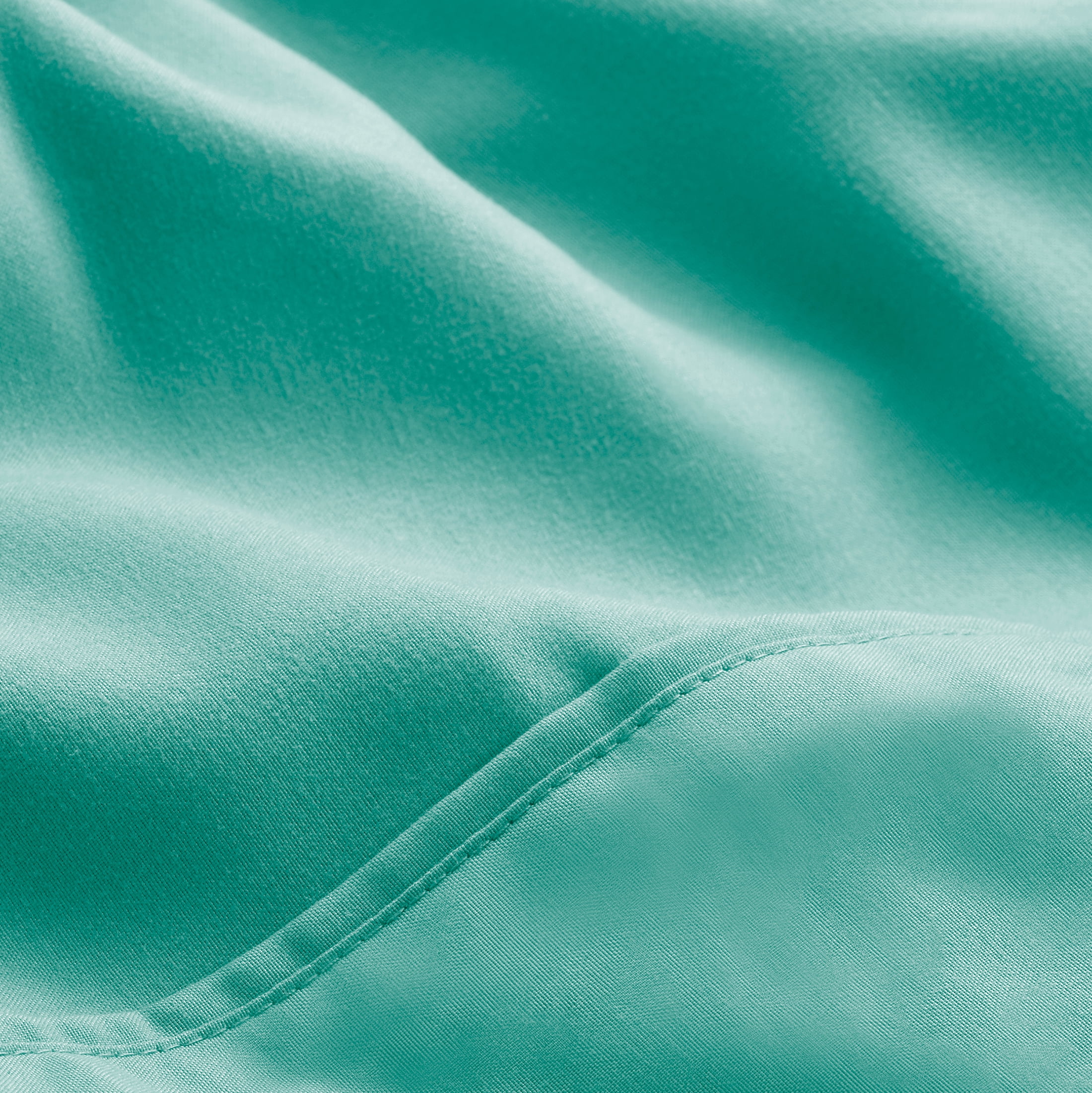 Bare Home Microfiber 5-Piece Turquoise and Turquoise Bed in a Bag, Twin