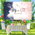thumbnail image 4 of Gender Reveal Backdrop Watercolor Blue Pink Banner Boy or Girl What Will Baby Be Gender Reveal Decoration Twinkle Little Star Gender Reveal Photograph, 4 of 4