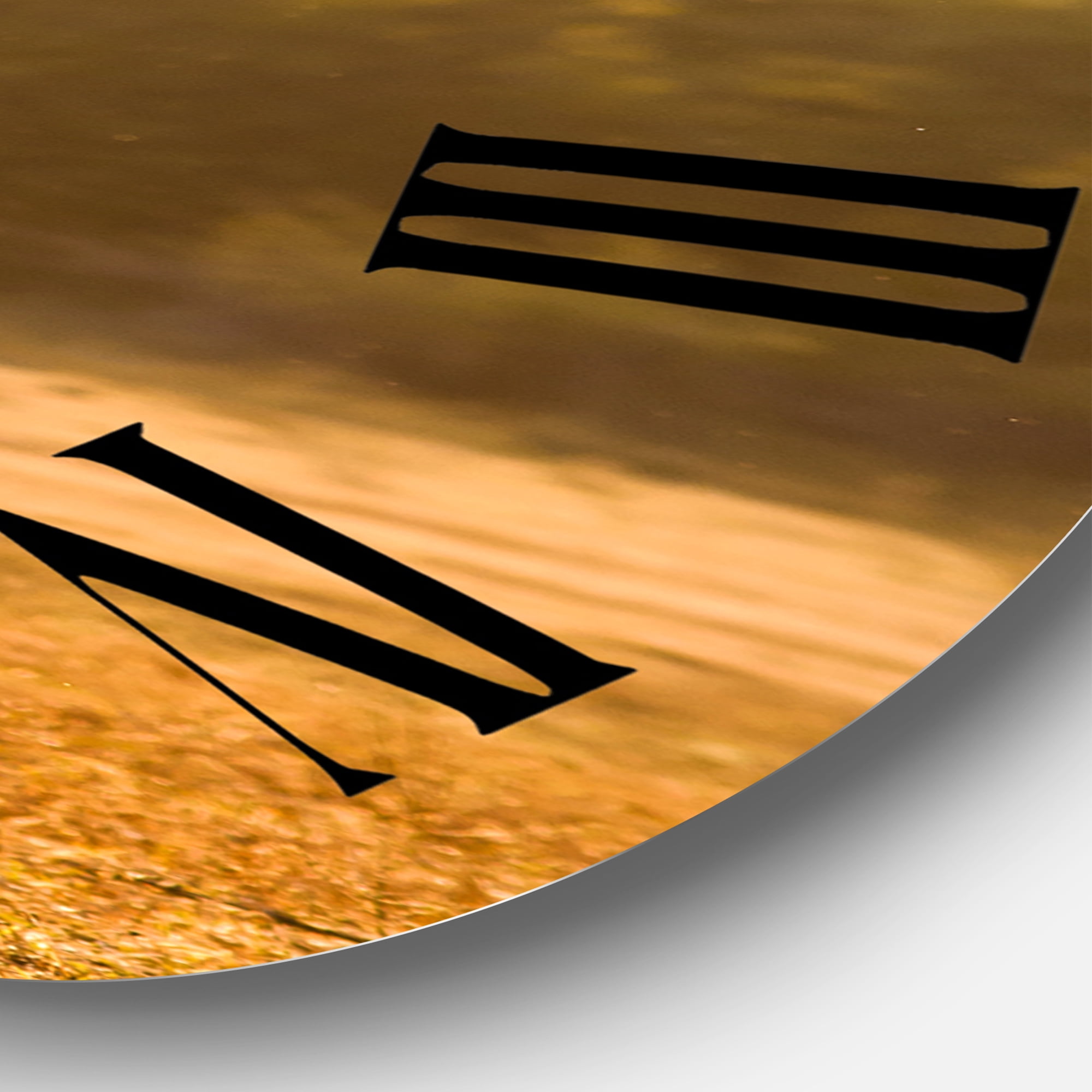 Designart 1 in Farmhouse Wall Clock