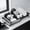 Black-Medium, variant on Expandable Stainless Steel Dish Drying Rack Black Medium Kitchen Counter Use