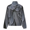 thumbnail image 6 of Jackets for Women Winter Coat Jackets Flannel Stand Collar Jacket(Gray Bird Feathers Closeup Texture,Size:S-4XL), 6 of 7