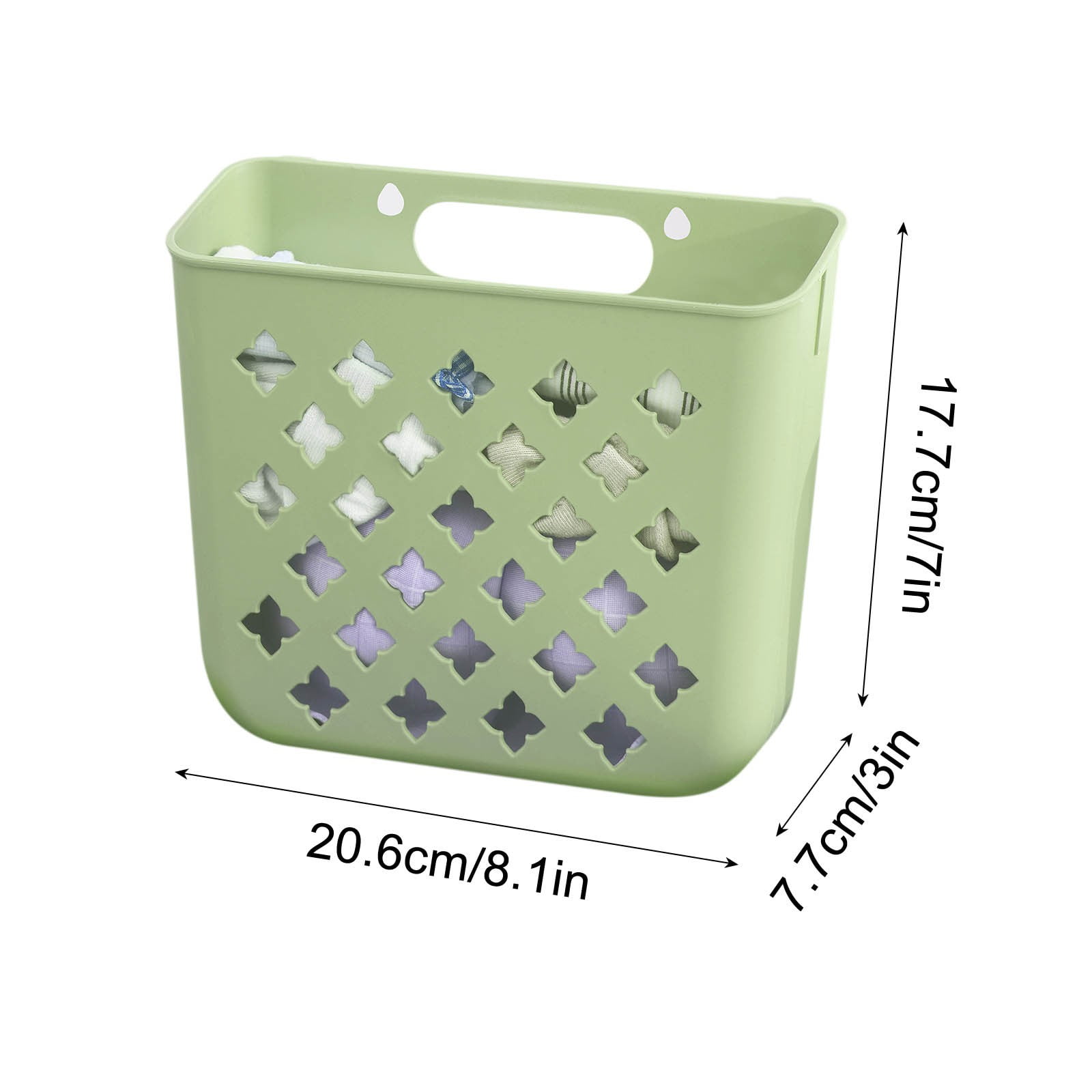 AZXY Plastic Laundry Basket,Small Hanging Plastic Baskets for Storage,Flexible Laundry Hamper,Dirty Clothes Storage Basket Under $10