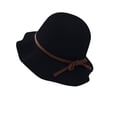 thumbnail image 7 of Fewfanhot Women Wide Floppy Brim Sun Hat, UPF Windproof Chin Strap Bucket Hat with Braided Bow Decor for Summer Beach Travel, 7 of 7