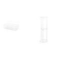 thumbnail image 1 of Cesta De Almacenamiento De Alambre Flotante Y Mesa Auxiliar De Acrílico Transparente Para Cocina, Baño, Sala De Estar, Oficina, Balcón, Decoración De Espacios Pequeños, Fácil De Montar., 1 of 8