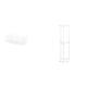 thumbnail image 1 of Cesta De Almacenamiento De Alambre Flotante Y Mesa Auxiliar De Acrílico Transparente Para Cocina, Baño, Sala De Estar, Oficina, Balcón, Decoración De Espacios Pequeños, Fácil De Montar., 1 of 8