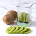 thumbnail image 5 of Cook With Color Speed Slicer Cup, 1.25 Cup Measuring Container with Stainless Steel Blades, Fruit and Vegetable Slicer, Sage, 5 of 5