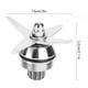 thumbnail image 1 of Cuchilla de licuadora de acero inoxidable, 4 cuchillas Ensamble de cuchilla de licuadora Piezas de licuadora Suministros de cocina, para Vitamix 1195 58625 15504 58805 15652 15643 Contenedor LYUMO Cuchilla de licuadora de acero inoxidable, 1 of 6